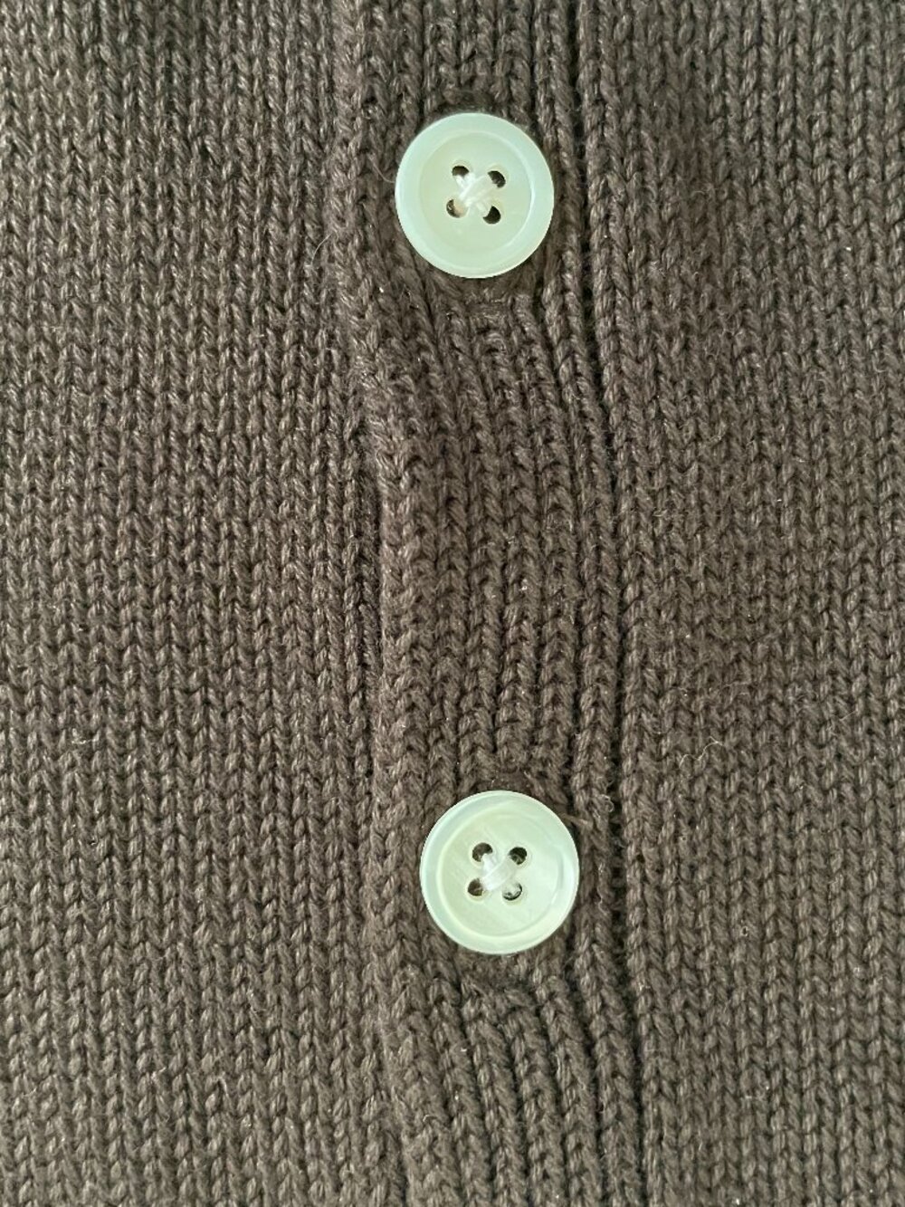 GAP 100% Cotton Cropped Cardigan Sweater Vest Button Front Terra Brown XXS EUC - Picture 5 of 10